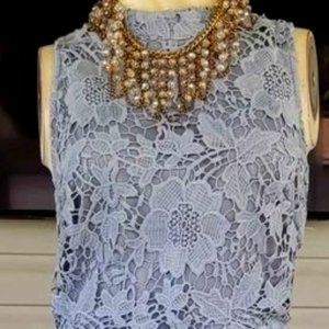 DESIGNER ASTRI ---HI/LO LACED FITTED DRESS--
